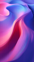 Colorful abstract background with smooth curves and wavy lines, creating an illusion of depth in shades of blue, purple, pink, and red. 