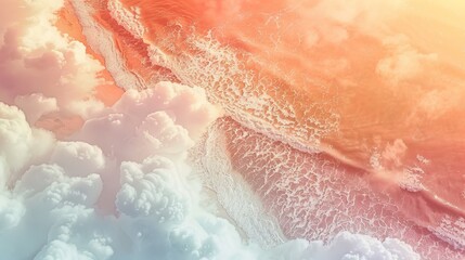 Obraz premium Background banner of horizon sea water surface. Beautiful beautiful tropical island paradise. Beach sunrise summer vacation. Beautiful nature landscape.