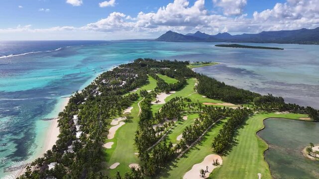 Le Morne Beach At Port Louis Mauritius Island Mauritius. Turquoise Ocean Waves Gently Crashing On Tropical Beach. Island Life Landscape Season Amazing. Island Life Waterfront Coast.