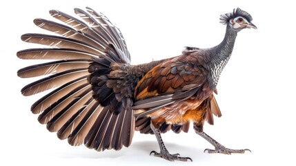 Obraz premium Lyrebird full body on white background