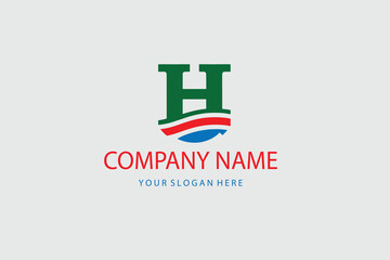 H alphabet letter logo icon. Creative design for company and business