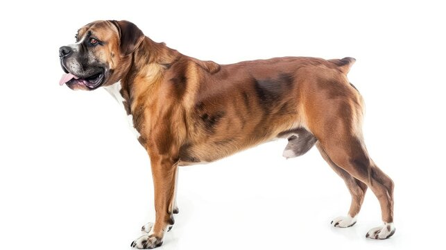 Mauzer full body on white background