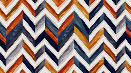 Seamless chevron striped pattern background with vibrant colors