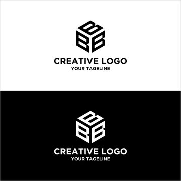 creative letter BBB logo design vector