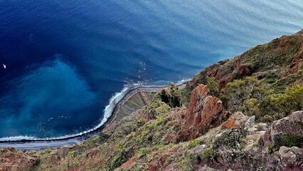 Cabo Girão is a lofty sea cliff in the south of Madeira. It is between 560 metres and 589 metres...