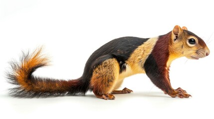 Obraz premium Indian Giant Squirrel full body on white background