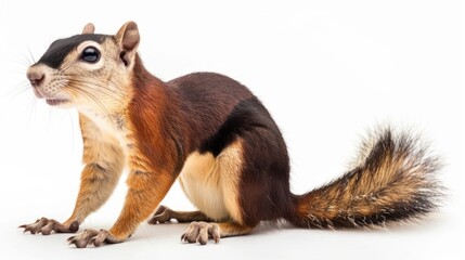 Obraz premium Indian Giant Squirrel full body on white background