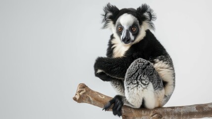 Fototapeta premium Indri full body on white background