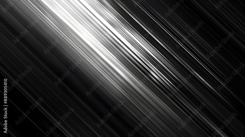 Poster dramatic monochrome abstract with dynamic geometric lines and contrasting gradients