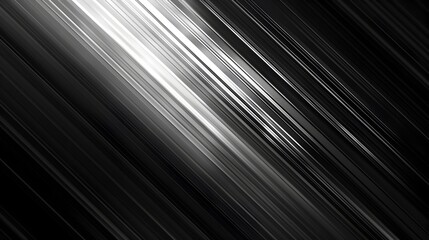 Obraz premium Dramatic Monochrome Abstract with Dynamic Geometric Lines and Contrasting Gradients