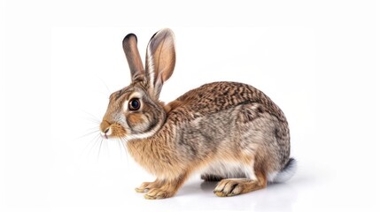 Fototapeta premium Jackrabbit full body on white background