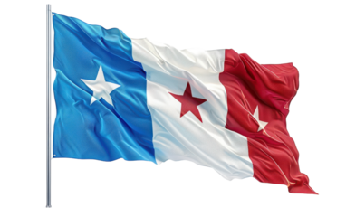 Somali National Flag Waving in the Wind