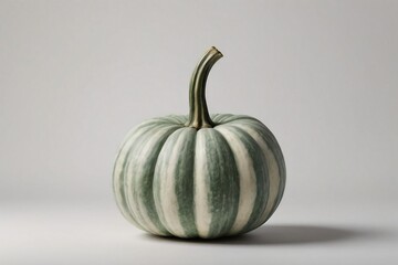 Colorful pumpkin on white background