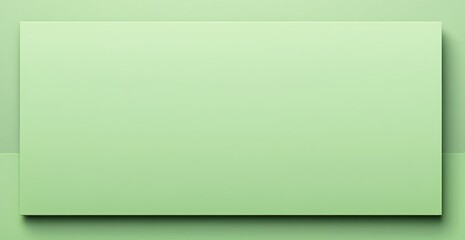 Fototapeta premium Luxury light green mockup background with frame. Pastel green card banner backdrop. Elegant colorful template. Bright abstract gradient wall. Flat lay, top view with copy space, place for text.