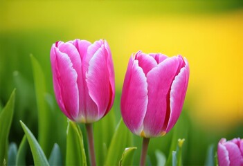 Pink Tulips in Greenery