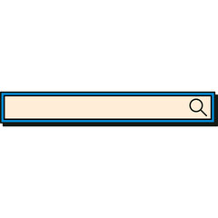 Retro Search Bar Interface