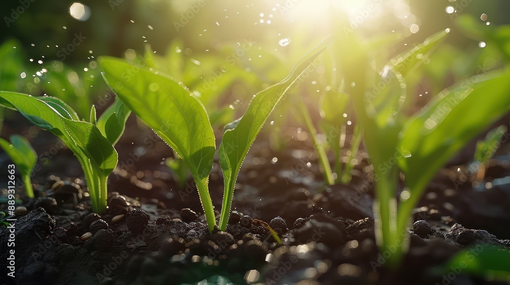 Poster maximize grain yield with precise sowing and irrigation a guide to optimal seed placement and water 