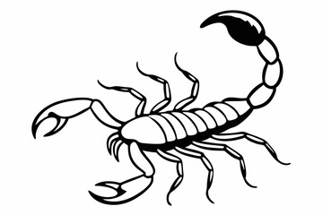 Scorpion, scorpion icon vector, scorpion tattoo. vector illustration

