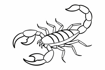 Scorpion, scorpion icon vector, scorpion tattoo. vector illustration

