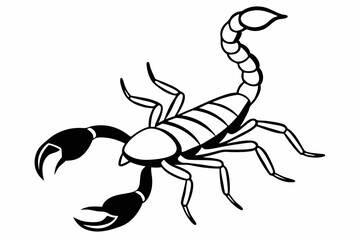 Scorpion, scorpion icon vector, scorpion tattoo. vector illustration

