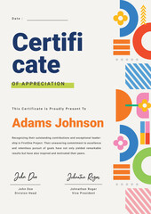 Certificate of Appreciation Template Design