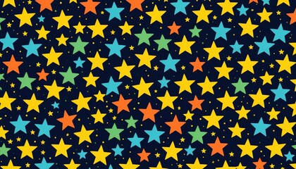 seamless background with stars
