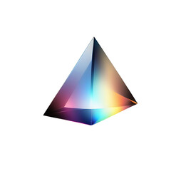 Diamond With Prism Effect isolated on transparent background