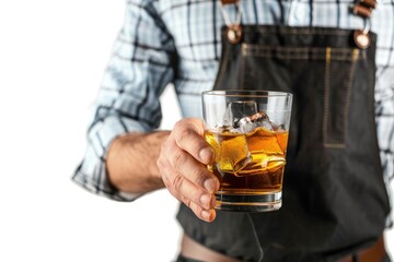 Photo Close-up of a bartender at a bar