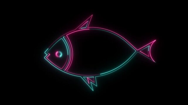 fish icon animation .