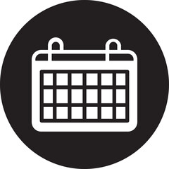 calendar glyph icon