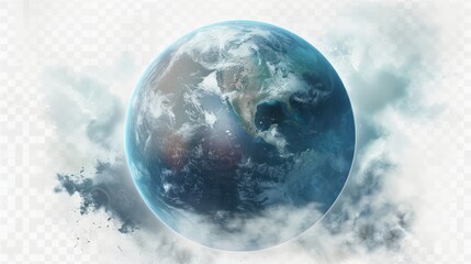 A fantasy planet isolated on transparent