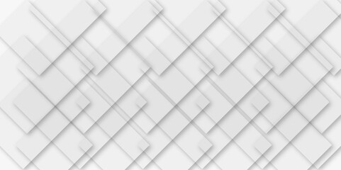 Abstract white and grey smooth light minimal geometric square tringle shape soft shadow background. design for perfect cover, banner, graphics template. vector illustration.