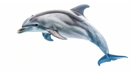 Naklejka premium happy dolphin isolated on white backgroun