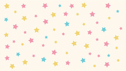 カラフルな星の背景