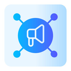marketing automation gradient icon