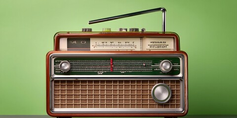 Fototapeta premium vintage 1990s Thai radio