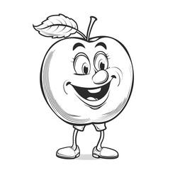 cartoon apple