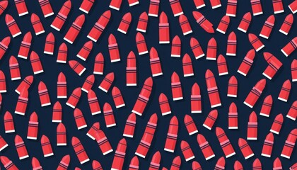 Naklejka premium lipstick seamless pattern
