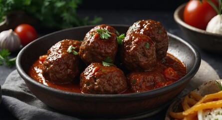 Turkish Kofte Turkish Meatballs, fresh foods in minimal style.