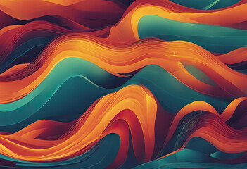 Fototapeta premium Abstract colorful vector background color flow liquid wave for design brochure website flyer stock illustrationRed Abstract Wave Pattern Backgrounds