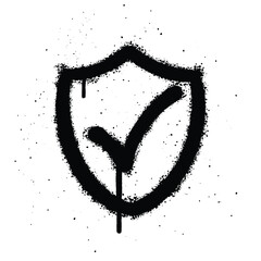 Graffiti spray security isolated on white background © Setitikcartoon