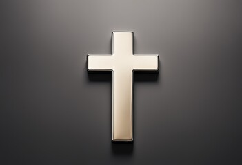 Obraz premium Christian Cross on isolated background