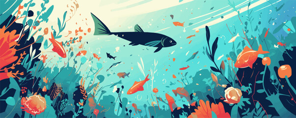 Obraz premium A serene countryside mill with a waterwheel and a path leading to the river. Vector flat minimalistic isolated illustration.