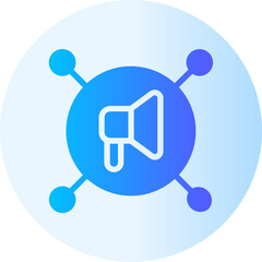 marketing automation gradient icon