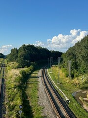 railroad in the mountains