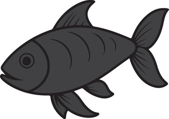 Fish vector illustration art with white background