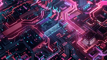 Obraz premium circuit board wallpaper