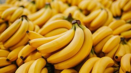 Close-up of bananas stacked together
