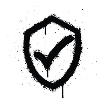 recommend clip art: Graffiti spray security isolated on white background