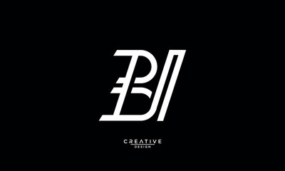 BI, IB, B, I, Abstract Letters Logo Monogram